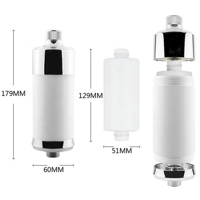 Bluejw Household Antioxidant Alkaline Shower Head Filter - Removes Chlorine, Hard Water & Plastic - Activated Carbon Showerhead Filters for Healthy Skin & Hair - Image 5